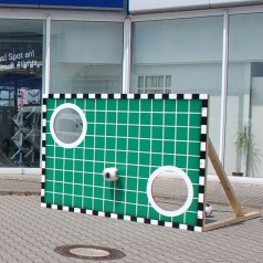 klassische Fußballtorwand