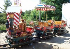 Kindereisenbahn nostalgisch / Eisenbahn / Zug / Jahrmarkt / Bimmelbahn / Saxonia