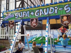 Kinder Schiffschaukel, Schiffsschaukel, Nostalgie Kinderkarussell SUPA GAUDI SCHAUKEL