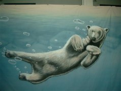Eisbär Unterwasser Bühnenbild , Tier Kulisse , Maritime Kulisse