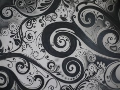 Bühnenbild Schwarz/weiß , Bühnen Kulisse