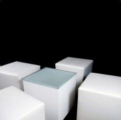 Loungemöbel / Sitzwürfel / Loungehocker / Leder Hocker