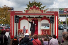 Nostalgie Bühne 4x4m , Bühne Jahrmarkt