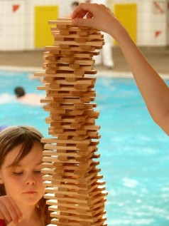 Spielstand Kapla Holzsteine , Nostalgische Spiele , Holzspiele