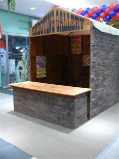 Westernspiel – Shooting Gallery , Western Dekoration