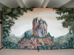 Ritterburg oder Märchenburg Bühnenbild , Märchen Dekoration