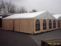 Lagerzelte, beheizbare Überdachungen gegen Frost