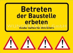 Leinwanddruck “Betreten erbeten”