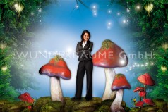 Pilze groß, Pilzset Rotkappe (5 Pilze)