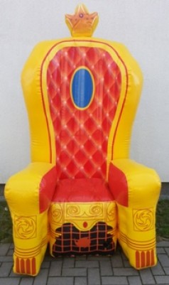 aufblasbarer Thron
