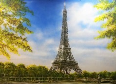 Bühnenbild Eiffelturm, Frankreich, Paris