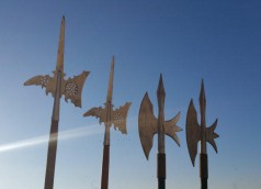 Hellebarden, Ritterzubehör, Ritter Dekoration
