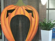 Halloween Tor Kürbis , Halloween Dekoration , Eingangstor Halloween