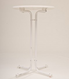Stehtisch weiss 4 Fußsystem klappbar 70cm Bistrotisch