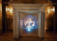 Kamin – Video Projektion