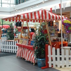 Markststand / Marktbude im nostalgischen Stil