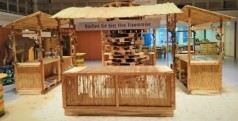 Bambus – Markt Buffetstand