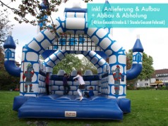 Hüpfburg Schloss 4 x 5 m  (inkl. Anlieferung u. Aufbau + Abbau u. Abholung im Umkreis)