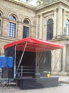 Mobile Bühne 14m² – Multistage für Stadtfest, Events, Festivals & Konzert (auch als FOH)
