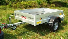 Offener Kastenanhänger 900 kg gebremst – 100 km/h 2000 x 1250 x 380 mm Nutzlast ca. 780 kg