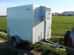 Kühlanhänger 1500 kg einachser 2453 x 1446 x 1800 mm bis plus 2°C Kühlung – 100 km/h
