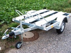 Motorradanhänger 850 kg gebremsten 1 bis 2 Motorräder 100 km/h 2000×1280 Nutzlast 680 kg