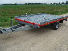 Motorradanhänger 1500 kg gebremsten 2 bis 3 Motorräder / Seitenreling 100 km/h 3010x1890x100 mm