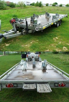 8er Motorradanhänger kippbar 3500 kg gebremst 100 km/h 6000 x 2160 x 100 Nutzlast ca. 2400 kg