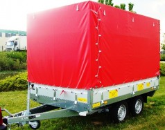 Umzugsanhänger Plananhänger 2700 kg gebremst doppelachser 100 km/h 3010 x 1830 x 1800 = 9,91 m³