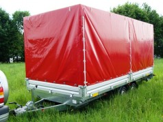 Umzugsanhänger Plananhänger 3500 kg gebremst doppelachser 100 km/h 5110 x 2130 x 2050 = 22.31 m³