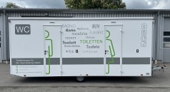 Toilettenwagen, Miet WC, Event WC, Klowagen, Sanitär Anhänger, Partyklo