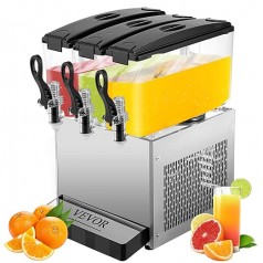 Getränkespender 3 Geschmacksrichtungen 3 x 12 l – für Ihr Gewerbe Saftspender