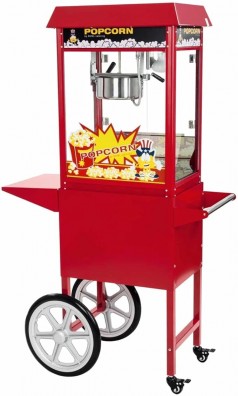 Gewerbliche Popcornmaschine Popcorn Maker Pop-Corn Automat mit Wagen