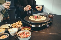 Crepes-Maker für süße Crêpes und herzhafte Galettes Crêpes Maker mit abnehmbarer XXL-Grillplatte