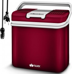Kühlbox / Warmhaltebox Kühltasche elektrisch 24 L Mini Kühlschrank 230 V + 12 V