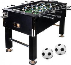 Tischkicker Kickertisch 60 kg Tischfußball Turnierkicker 2 – 4 Spieler inkl. 4 Bälle 140 x 73 x 87