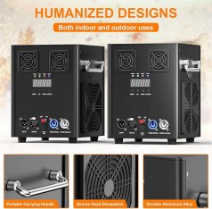 2 Stück Pyrotechnikmaschinen bis 5 m Feuerwerk Schwarz 2 PC 530 W DMX Cold Spark Maschine im Flightc