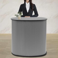 Empfang Messetheke klappbar Mobile Theke Promotion-Stand Verkaufstheke Tragkraft 50 kg Schwarz Ausst