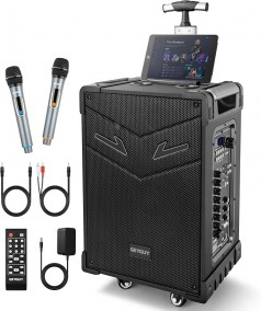 PA Anlage System 3-Wege-Außenlautsprecher-Karaoke-Maschine wiederaufladbares tragbares Bluetooth 5.0