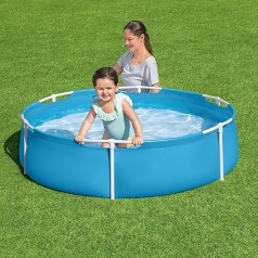 Gartenpool Kinderpool Pool für Kids Pool Ø 152 x 38 cm blau rund