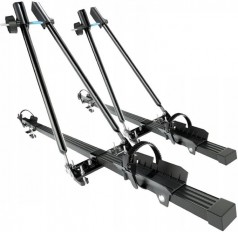 2 Stück Fahrradträger Dachträger Profilschiene Relingträger Halter abschließbar Grundträger XXL