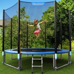 Trampolin Kindertrampolin Gartentrampolin Ø 366 cm TÜV SÜD GS zertifiziert Komplettset