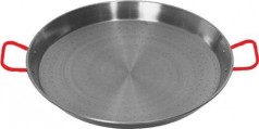 Paellapfanne Riesen-Paellapfanne Eisenpfanne 90 cm Durchmesser XXL-Eisenpfanne lackierte Griffe