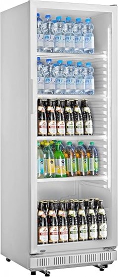 Getränkekühlschrank Profi Kühlschrank Glaskühlschrank 347 Liter 62 x 63,6 x 175,3 cm LED-Beleuchtung