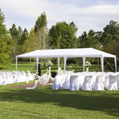 Hochzeitszelt Gartenpavillon faltbares Partyzelt Pavillon 3 x 9 m 27 qm wasserdicht mit 8 Wänden UV-