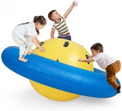 Kuppelwippe aufblasbar Kinderwippe Hüpfball für Kinder 223 cm zum rollen kippen klettern und hüpfen