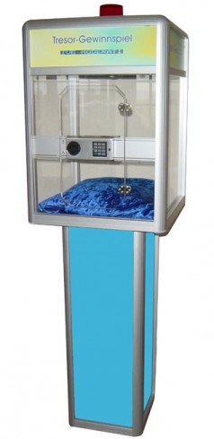 Tresor Gewinnspiel/ Tresor/ Glückstresor/ Glastresor/ Gläserner Tresor