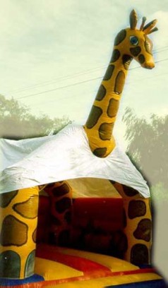 Hüpfburg Giraffe