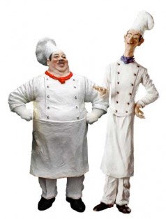 Koch dick, Restaurantfigur, Gaststätte, Hotel,Köche