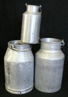 Milchkanne , Kannen, Bäuerliche Geräte